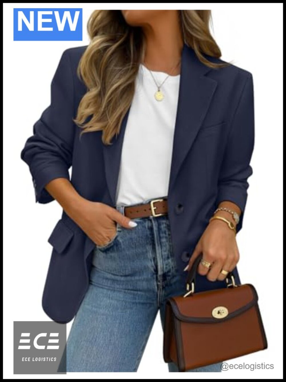 Womens Business Casual Lapel Suit Jacket Blazer Coat Button Work Office